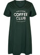 Organic cotton nightdress with V-neck, Green, Packshot image number 0