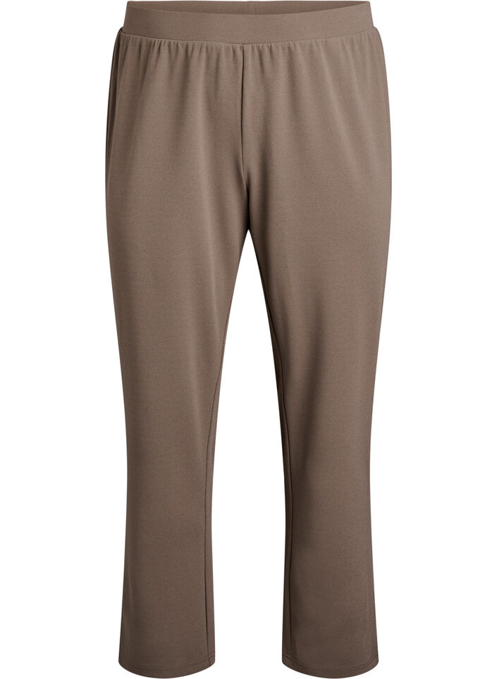 Straight fit trousers, Beige, Packshot image number 0
