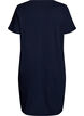 Short-sleeved nightgown in organic cotton, Blue, Packshot image number 1