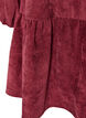 Corduroy dress with A-line shape and stand collar, Red, Packshot image number 3