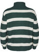 FLASH - Knitted sweater with high neck and zipper, Green, Packshot image number 1