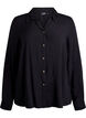 FLASH - Long-sleeved shirt with a V-neck, Black, Packshot image number 0