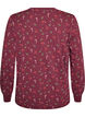 Printed night top, Dark Bordeaux, Packshot image number 1