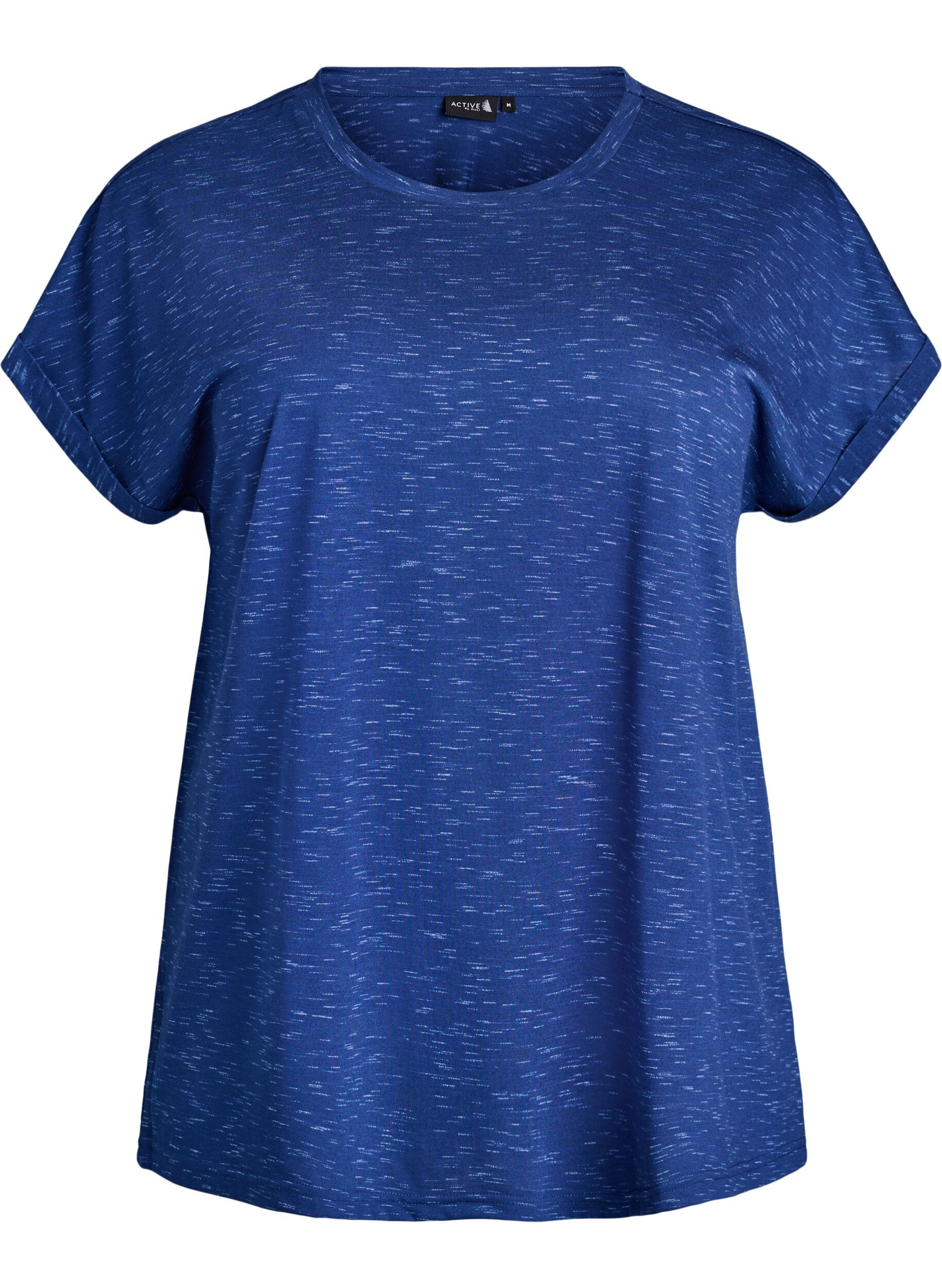 ZizzifashionLoose workout t-shirt with short sleeves, Blue, Packshot image number 0