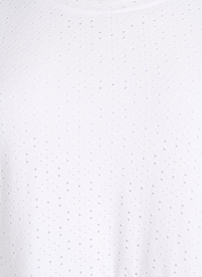 Short dress with lace pattern and layered skirt, White, Packshot image number 2