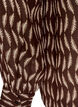 Blouse with all-over print and short button placket, Brown, Packshot image number 3
