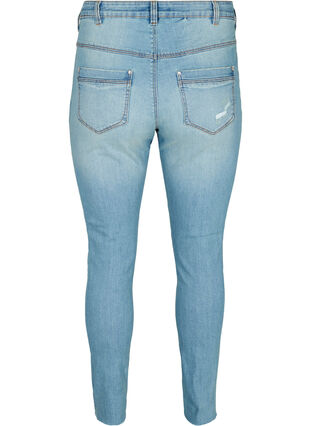 Extra slim fit Sanna jeans with wear, Light blue denim, Packshot image number 1