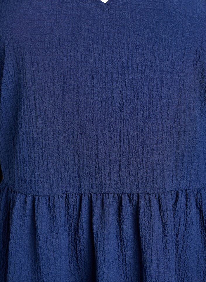 Short A-line dress, Blue, Packshot image number 2