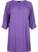 Viscose tunic with 3/4 sleeves, Purple, Packshot image number 0