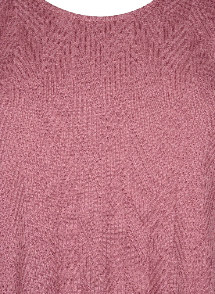 Patterned blouse with long sleeves, Brown, Packshot image number 2