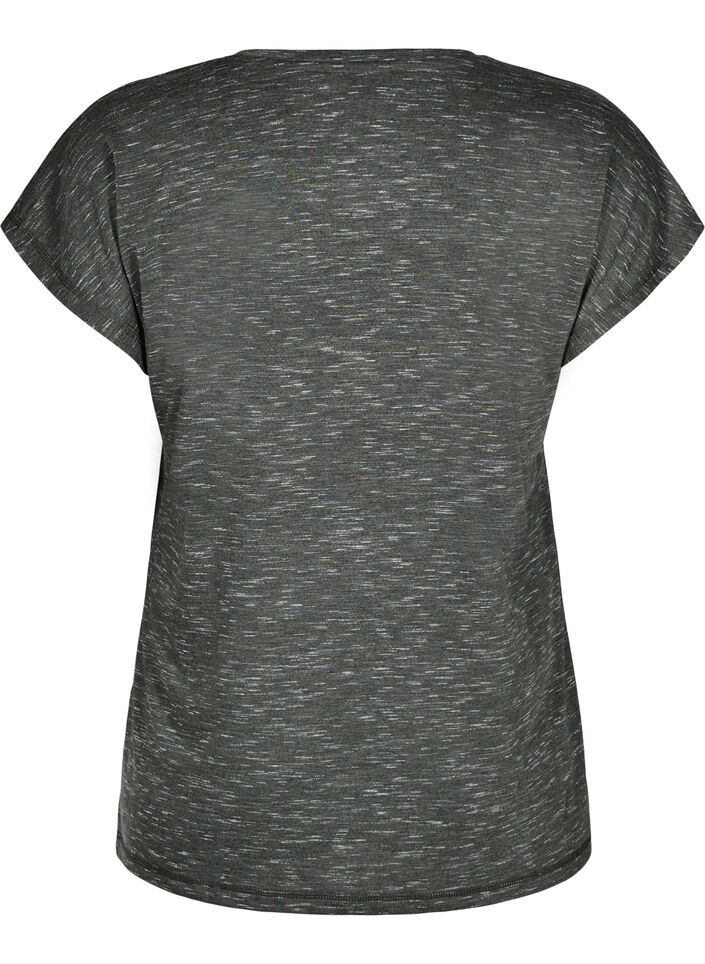 Loose workout t-shirt with short sleeves, Green, Packshot image number 1