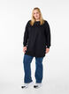Sweat tunic with metal details, Black, Model image number 2