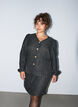 Boucl&eacute; jacket with sequins and decorative buttons, Black, Model image number 0