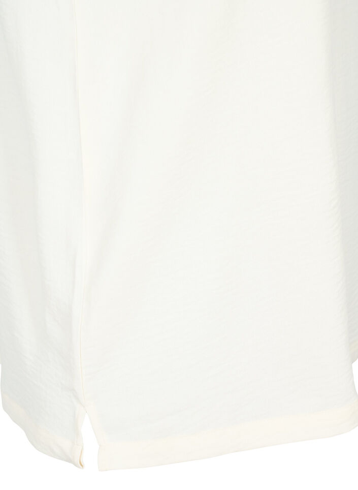 Sleeveless top with wrinkle details, Vanilla, Packshot image number 3