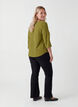 Blouse with 3/4 sleeves, Green, Model image number 2