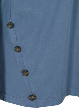 Cotton t-shirt with buttons, Bering Sea, Packshot image number 3