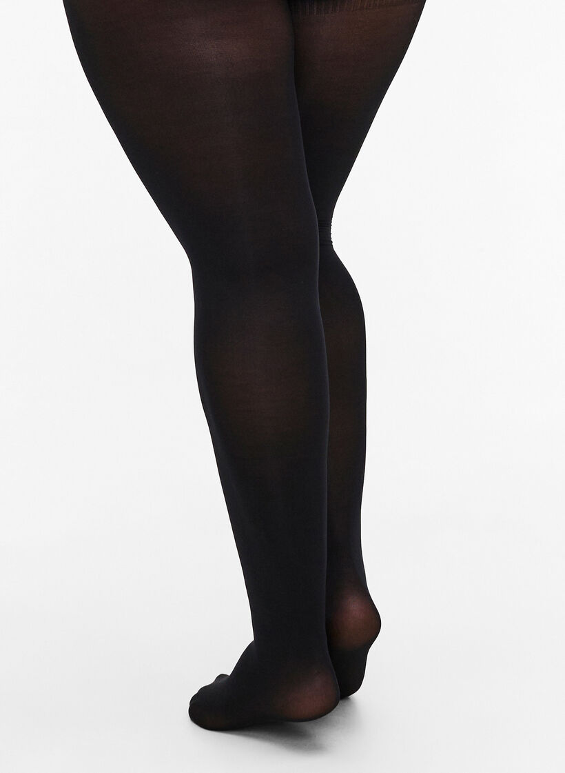 2-pack tights in 60 denier, Black, Model image number 1
