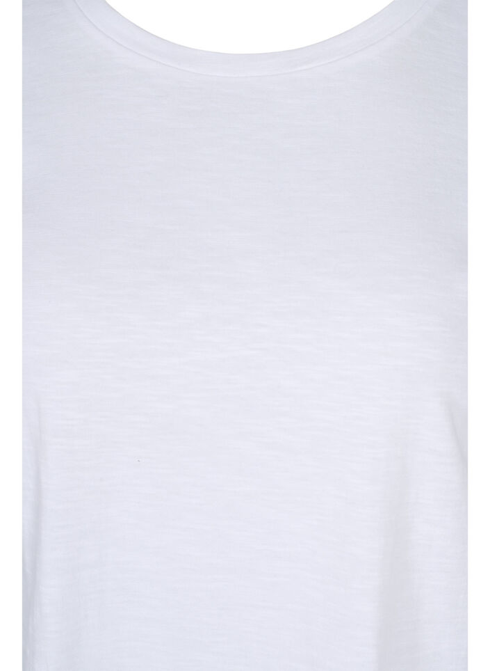 Basics cotton t-shirt 2-pack, Black/B White, Packshot image number 3