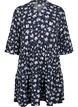 Short A-line dress with floral print, Blue, Packshot image number 0