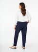 Trousers with pockets and decorative buttons, Blue, Model image number 1