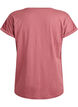 Short-sleeved cotton blend t-shirt, Rose, Packshot image number 1