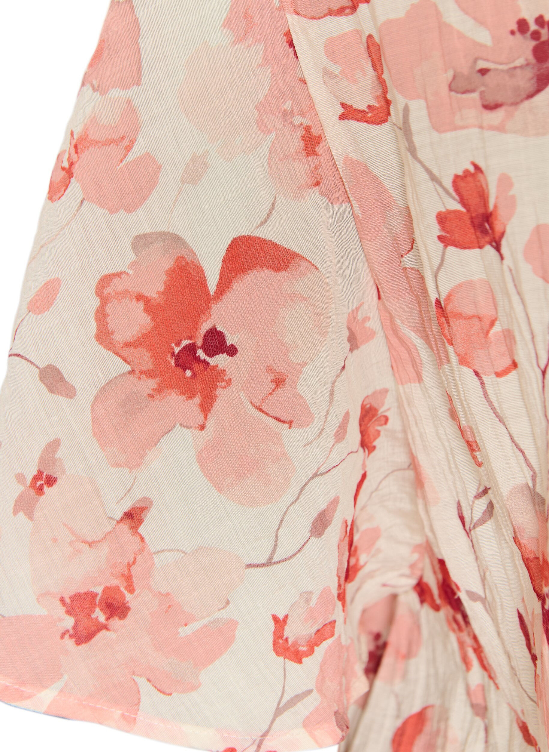 Zizzifashion Blouse with balloon shape and wing sleeves, Coral, Packshot image number 3