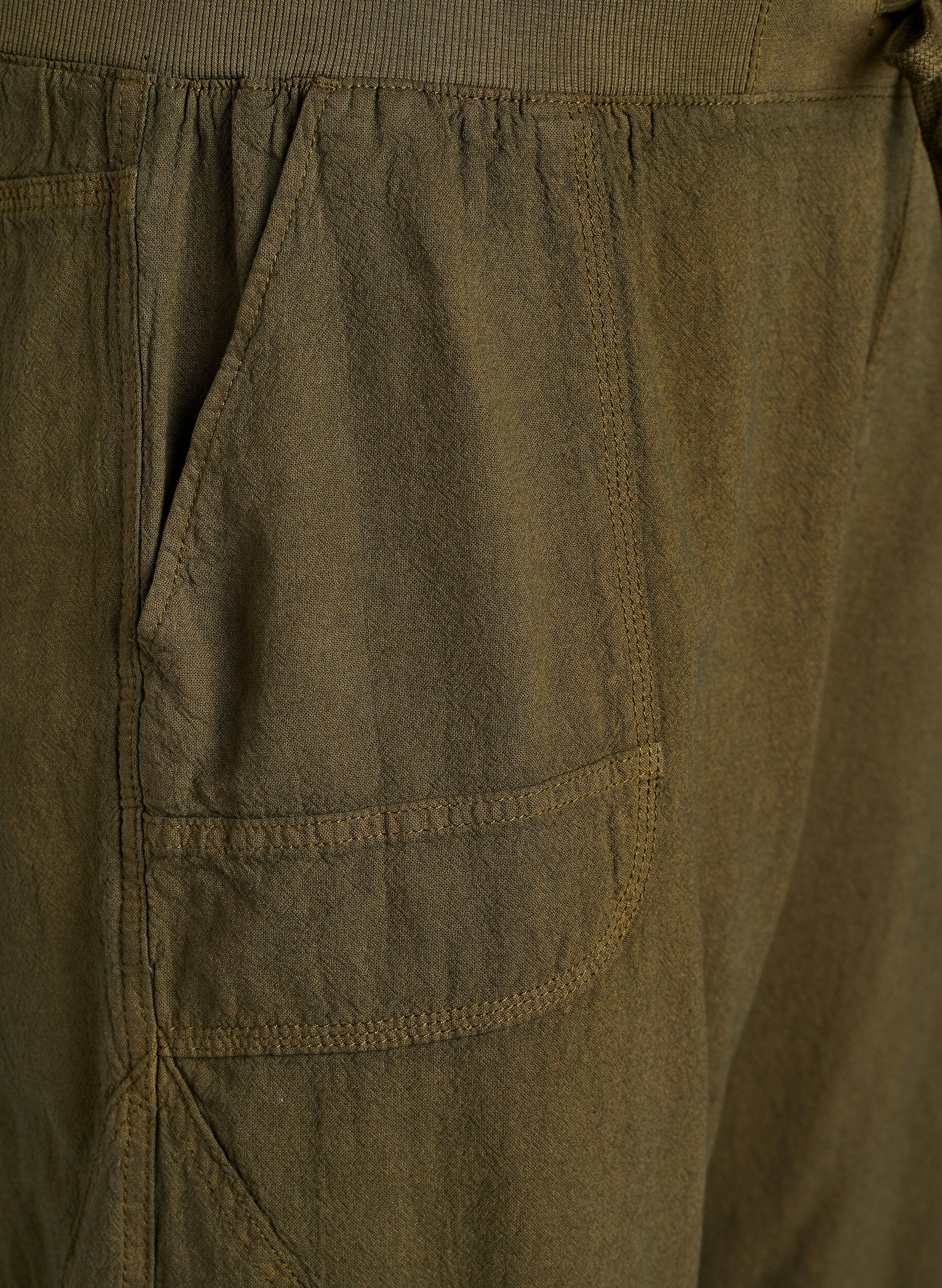 Zizzifashion Cotton Capri trousers, Green, Packshot image number 2