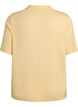 Fine-knit polo shirt with short sleeves, Yellow, Packshot image number 1