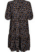 Wrap dress with short sleeves, Fossil w.Bl.Leo AOP, Packshot image number 1