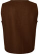 V-neck vest with buttons, Brown, Packshot image number 1