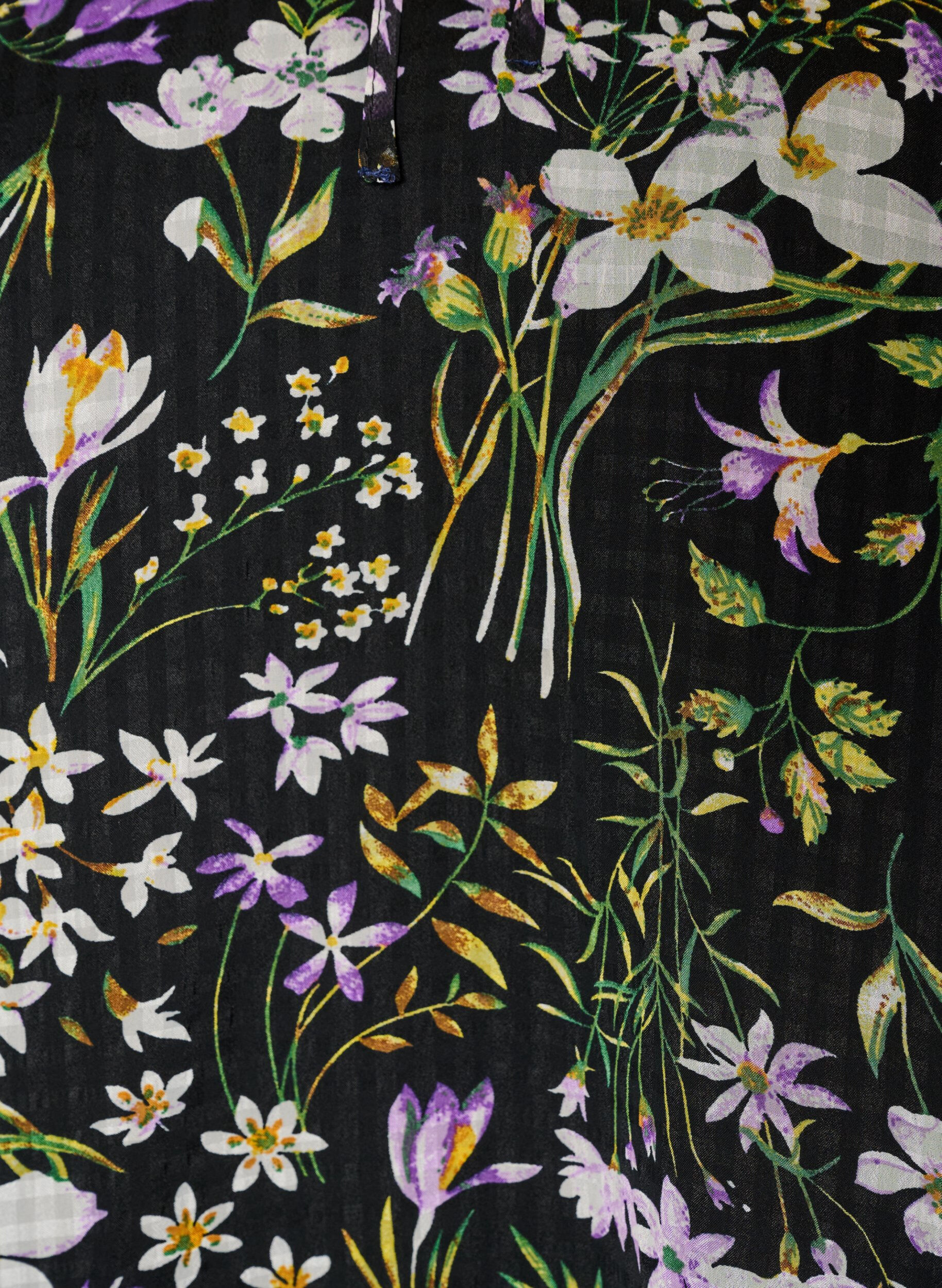 ZizzifashionFloral print A-line tunic, Black, Packshot image number 2