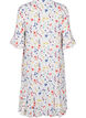 Floral midi dress with 3/4 sleeves, Blue, Packshot image number 1