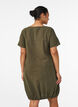 Short-sleeved cotton dress, Green, Model image number 2