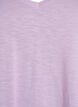 Short-sleeved basic t-shirt with v-neck, Purple, Packshot image number 2