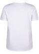 Cotton T-shirt with text print, B. White w. Paris, Packshot image number 1