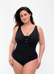 Bathing suit with drawstring detail, Black, Model image number 0