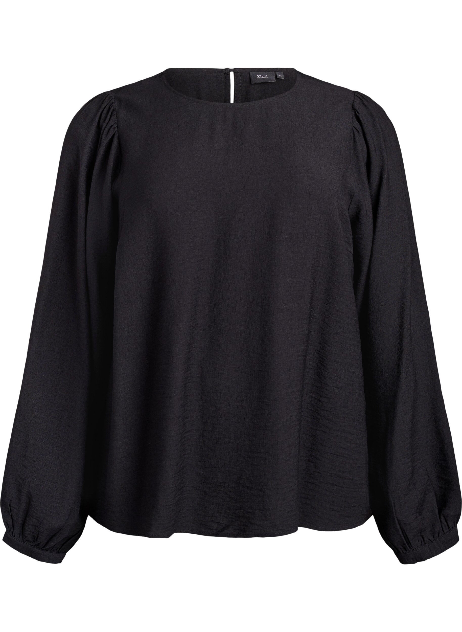 Long-sleeved viscose blouse