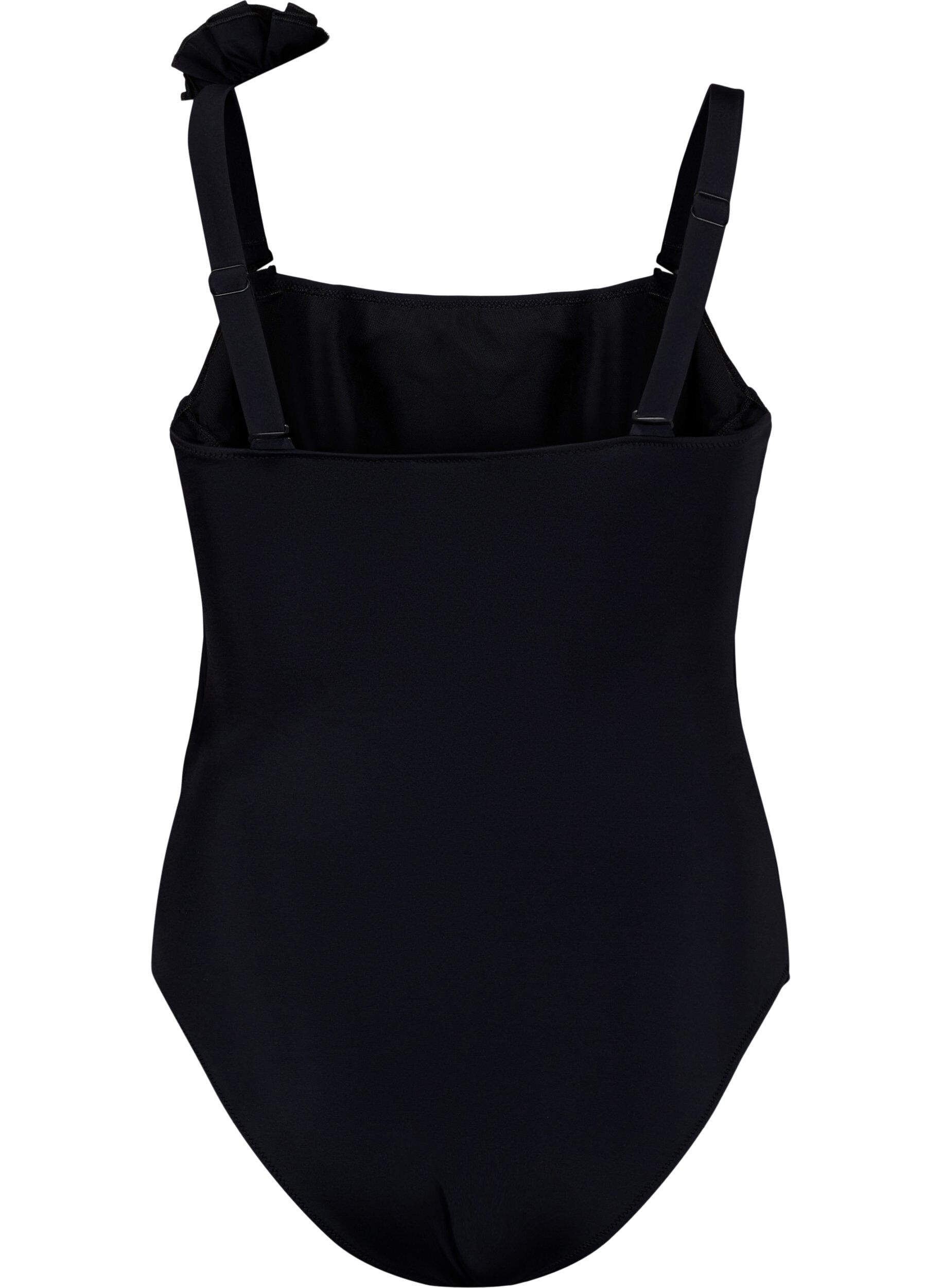 Zizzifashion Swimsuit with asymmetric neckline, Black, Packshot image number 1