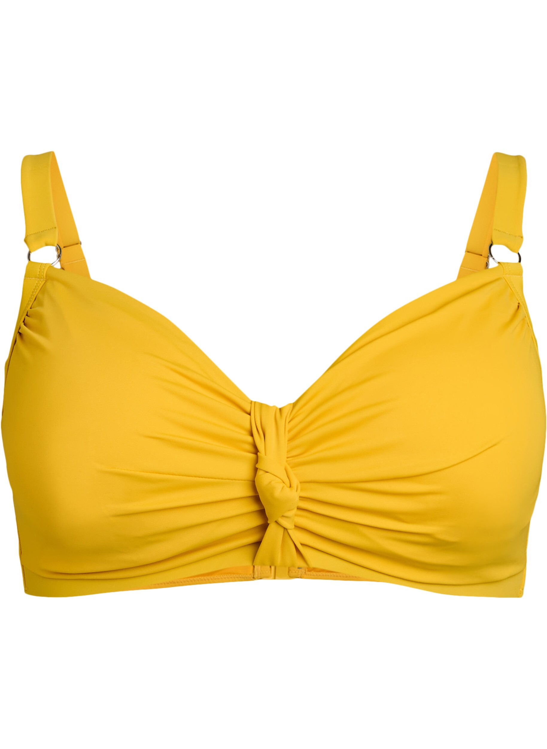 Bikini top with underwire and knot detail