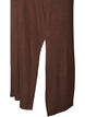 Sleeveless ribbed dress in viscose, Brown, Packshot image number 3