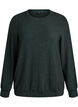 Blouse with herringbone pattern and glitter thread, Green, Packshot image number 0