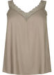 Top with lace in viscose, Falcon, Packshot image number 0