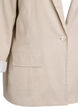 Blazer in linen and viscose with lapels and pockets, Beige, Packshot image number 2