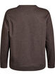 Sweatshirt with crew neck, Brown, Packshot image number 1