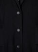 Long wool coat with pockets, Black, Packshot image number 2