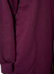 Long hoodie with zip and pockets, Purple, Packshot image number 3