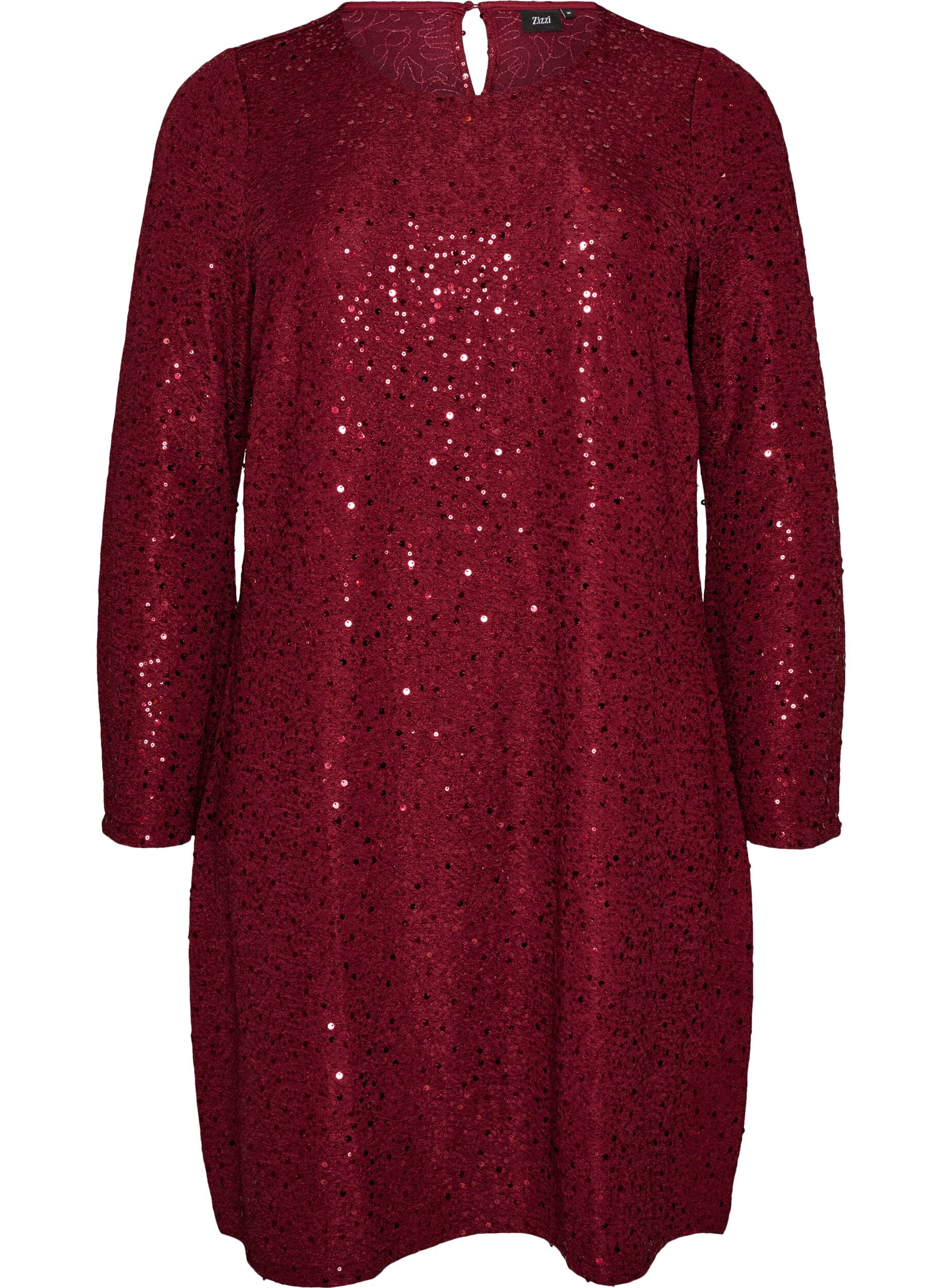 Short sequin dress with an A-line shape