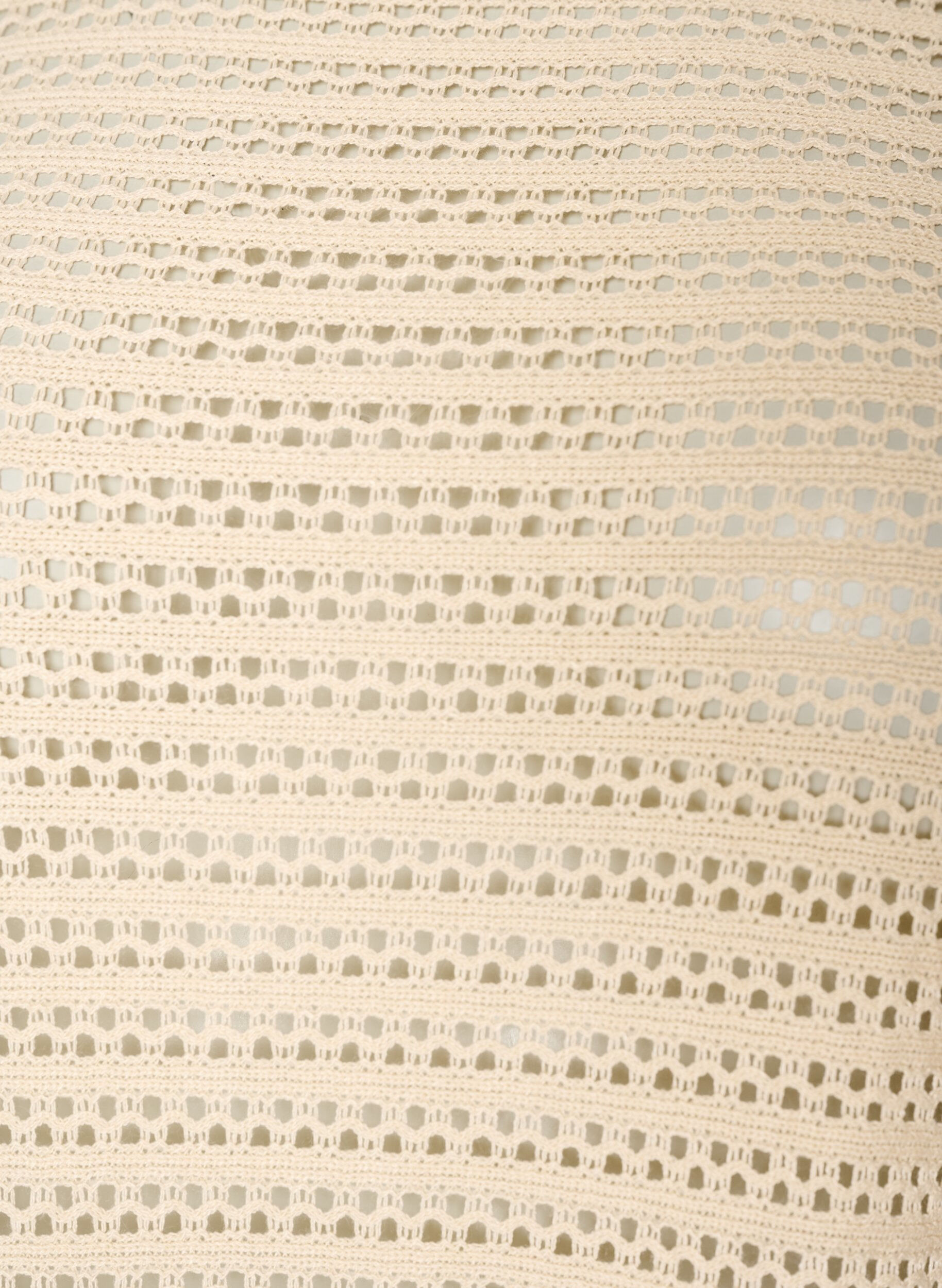 Zizzifashion Beach dress with eyelet embroidery and long sleeves, Beige, Packshot image number 2