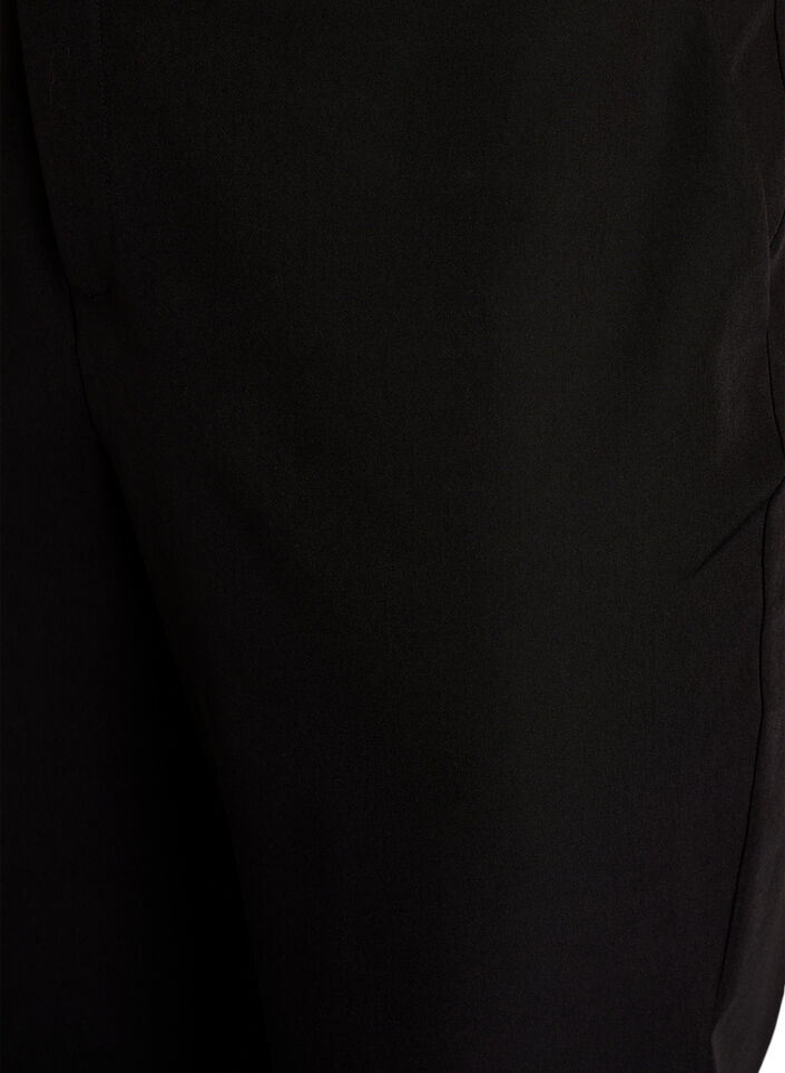 Trousers with pockets and straight legs, Black, Packshot image number 3