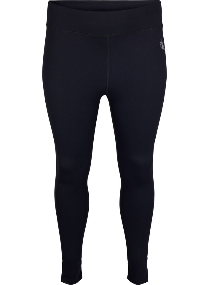 7/8 length training tights, Black, Packshot image number 0